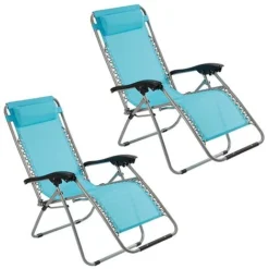 Garden Gear Zero Gravity Chair - Marine Blue 7 Garden Gear Zero Gravity Chair - Marine Blue -FloraNest Store G0881 2