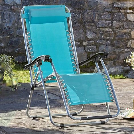 Garden Gear Zero Gravity Chair - Marine Blue 2 Garden Gear Zero Gravity Chair - Marine Blue - Image 2