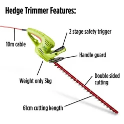 Garden Gear 600W Hedge Trimmer -FloraNest Store G2759 8